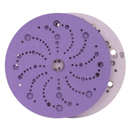 Sanding Discs 150 mm 400 Grit Ceramic Sandpaper Blue Porous Sanding Discs, Random Orbital Sandpaper Sandpaper for Wood, Metal and Automobiles, Pack of 25