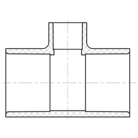 Lesso America 401 Series PVC Pipe Fitting - Reducing Tee - Schedule 40 (White) - 2×2×3/4" (SOC x SOC x SOC) 10 PCS/High-Flow Capacity/Plumbing, Irrigation, Pool, Spa, DIY Projects (401-248)