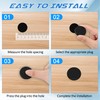 135 PCS Rubber Plugs for Round Holes, Anglecai 8 Size