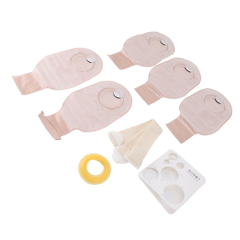 5PCS Colostomy Bags PE Leakproof Ostomy Pouch Ostomy Supplies for
