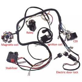 Unbranded Wiring Harness For 150cc 125cc 200cc GY6 ATV QUAD Coolster Go Kart Dirt bike