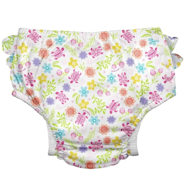 green sprouts - Eco Ruffle Swim Nappy with Press Studs