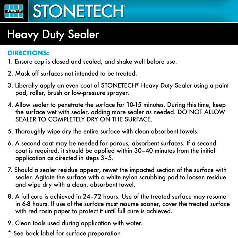 STONETECH Heavy Duty Sealer, 1 Pint/16OZ (473ML) Bottle