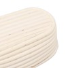 25cm Bread Proofing Basket Set Oval Natural Rattan Sourdough Proofing