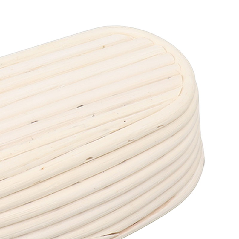 25cm Bread Proofing Basket Set Oval Natural Rattan Sourdough Proofing