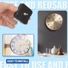 Glarks 12pcs 18MM Golden High Torque Long Shaft Clock Movement