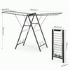 APEXCHASER Foldable Clothes Drying Rack, Metal Laundry Drying Rack Collapsible,