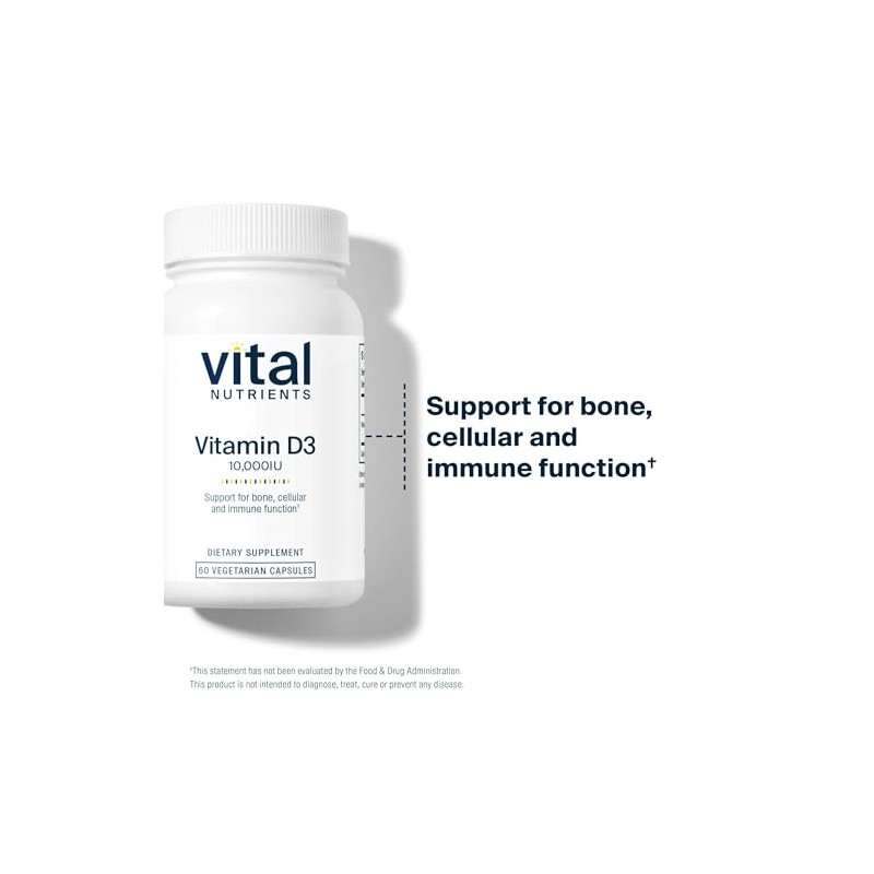 Vital Nutrients Vitamin D 10000 IU - Vitamin D3 Supplement