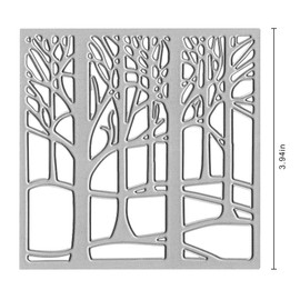 The Woods Trees Frame Metal Cutting Dies Stencil Embossing Tool Spring Tree Die Cuts for Card Making Scrapbooking DIY Etched Craft Dies