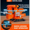 AV Steel 4-1/2" Bench Vise with 240° Flexible Swivel Locking