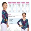 Hamishkane Kids Girls Long Sleeve Crew Neck Leopard Print Gymnastics