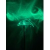 Set of 2 Clear Acrylic Dolphin Solar Power Outdoor Garden