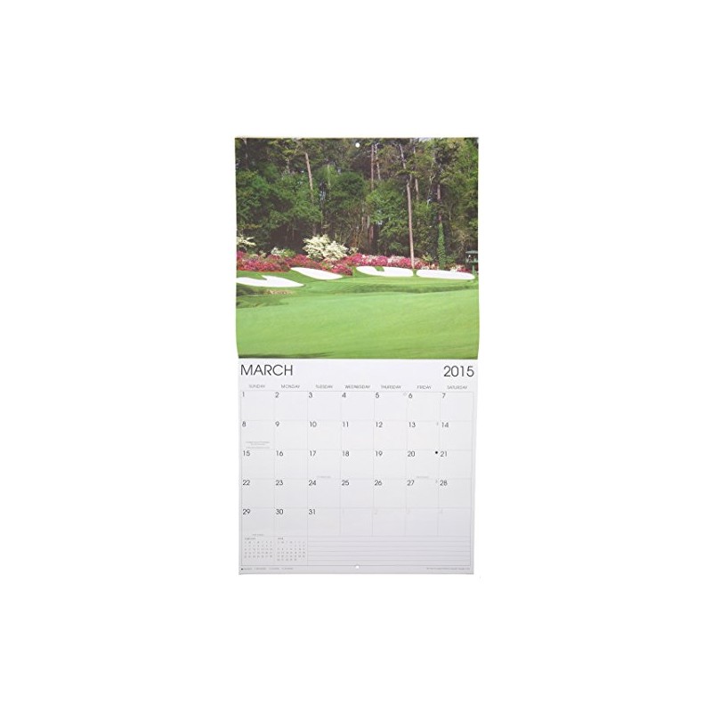 2015 Golf Courses 12x11 Vista Wall Calendar