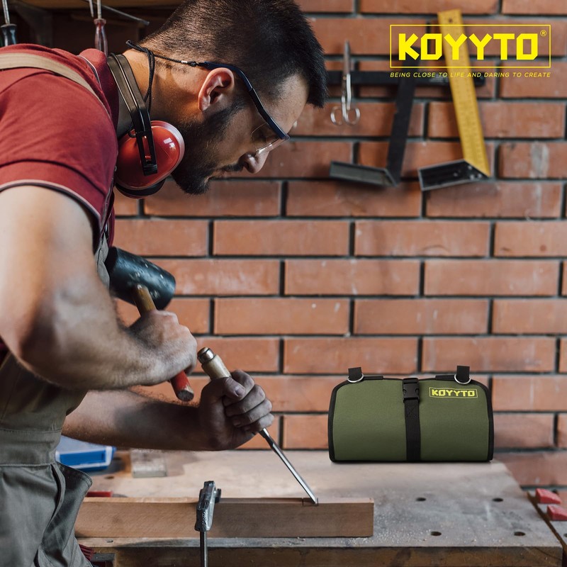 Premium Tool Roll up Bag - Heavy Duty Small Tool