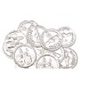 Lassos Boutique 2" Heart Shaped Silver Wedding Arras Set, Arras