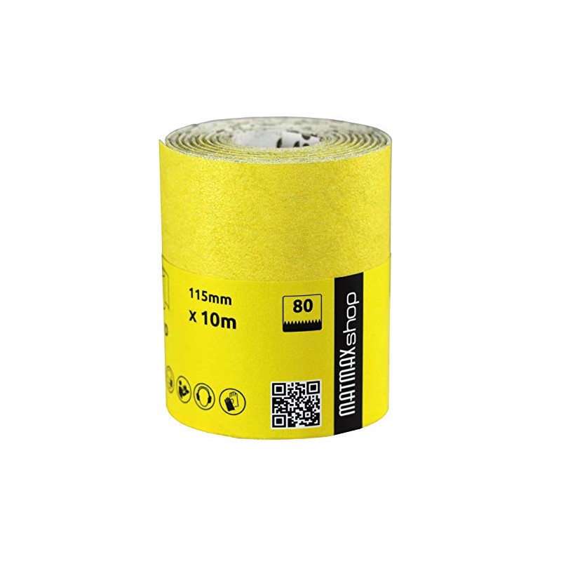 MatMax Pack of KLINGSPOR (Germany) 115mm x 10m Aluminium Oxide