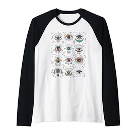 Third Eye | All Seeing Eye | Evil Eye Raglan Baseball Tee