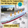 Britannic Bath Boat And Pool Toy, Titanic Model Titanic Toy
