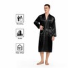 Prohonbec Men's Satin Kimono Robe with 2 Pockets, Men's Bathrobes