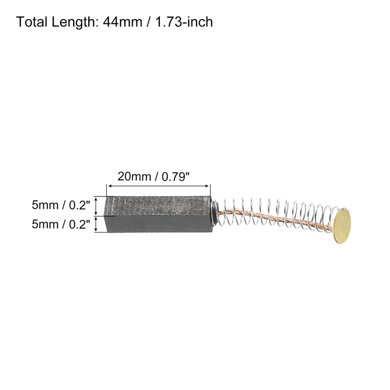 PATIKIL Carbon Brush, 0.7 x 0.2 x 0.2 inches (19