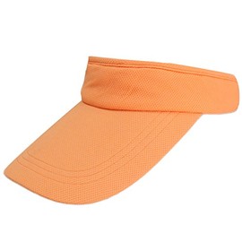 Summer Outdoor Sports Beathable Long Brim Empty Top Baseball Sun Cap Hat Visor Orange