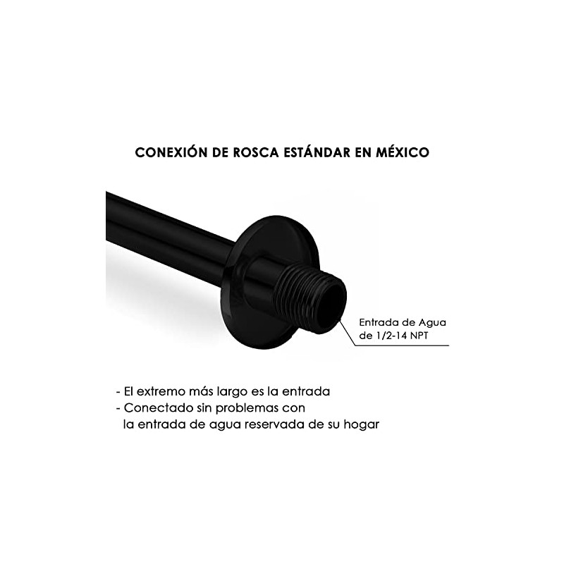 Brazo con Chapeton para Regadera,brazo de Regadera Acero