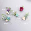 (Style 3) - Aimimier Bridal Flower Hair Pins Magnolia Eucalyptus