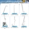 Hook Remover, Set of 4, Hook Releaser, Fishing Hook Accessories,