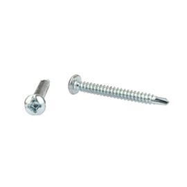 Trailer Exterior Self Tapping Screws OEM # 8 X 1 1/2" Quad Drive Enclosed Car Hauler Self Tapping Screws/Self Tapping Sheet Metal Screws-130 Pack(Silver Head)