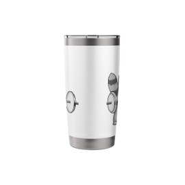 Racoon Bodybuilding Dumbbells Sports Stainless Steel Insulated Tumbler