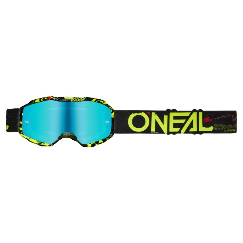 O'NEAL B-10 Youth Goggle Attack V.24 Black/Neon Yellow - Radium