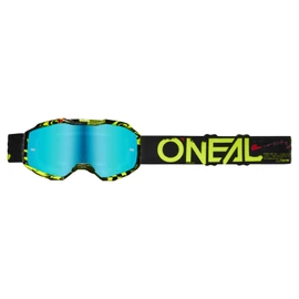 O'NEAL B-10 Youth Goggle Attack V.24 Black/Neon Yellow - Radium Blue