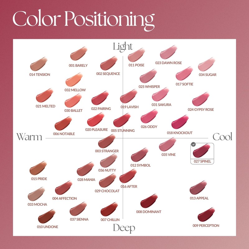 Labial Objet Liquid 027 Spinel 6ml Rosa