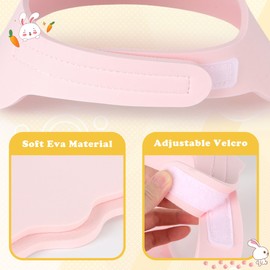 LADES Baby Shower Caps Shield - Adjustable Kids Bath Visor Hat Shampoo Washing Hair Protection Soft Cartoon for Toddler