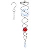 12 inch Gazing Ball Spiral Tail, Prefdo Stainless Steel Wind