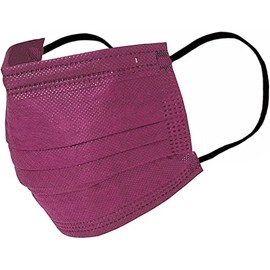 Amalet Roses Color Mask, Non-woven Fabric, Disposable, for Adults, Three-Layer Structure, Virus, Pollen Protection, Splash Prevention, Mask Color (50 Pieces, Pink)
