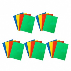 NUOBESTY Easy to Clean Writing Pad Desk Pad 20pcs Plastic Board School Exam Board Students Stationary A5 Size Color