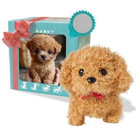 2025 Robot Dog, Toy Dog that Runs and Barks, Electric Dog, Dog Toy Children, Robot Dog, Cuddly Toy Dog That Behas Like a Real Puppy - Walking, Barking, Tail Feather