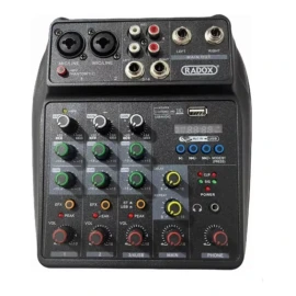 Radox Mezcladora De Audio 4 Canales Bluetooth 012-419 Radox