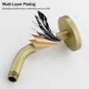 RANDOM Shower Arm with Flange,Gold 6 Inches Wall Mount Angle