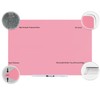 Magnetic Whiteboard, Pink Dry Erase Board 3' x 2', Tempered