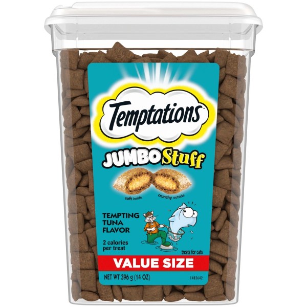 Unbranded Temptations Jumbo Stuff Tempting Tuna Flavor Crunchy And Soft