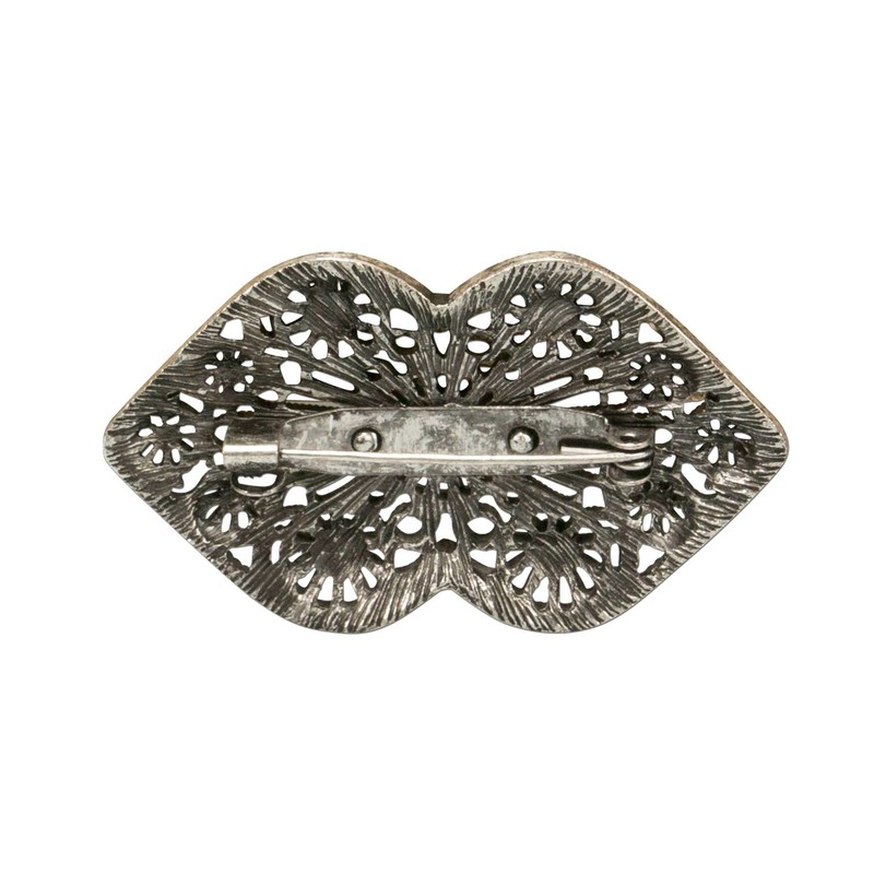 Alpenflüstern Lissy Costume Blouse Brooch, Antique Silver Colour, API077
