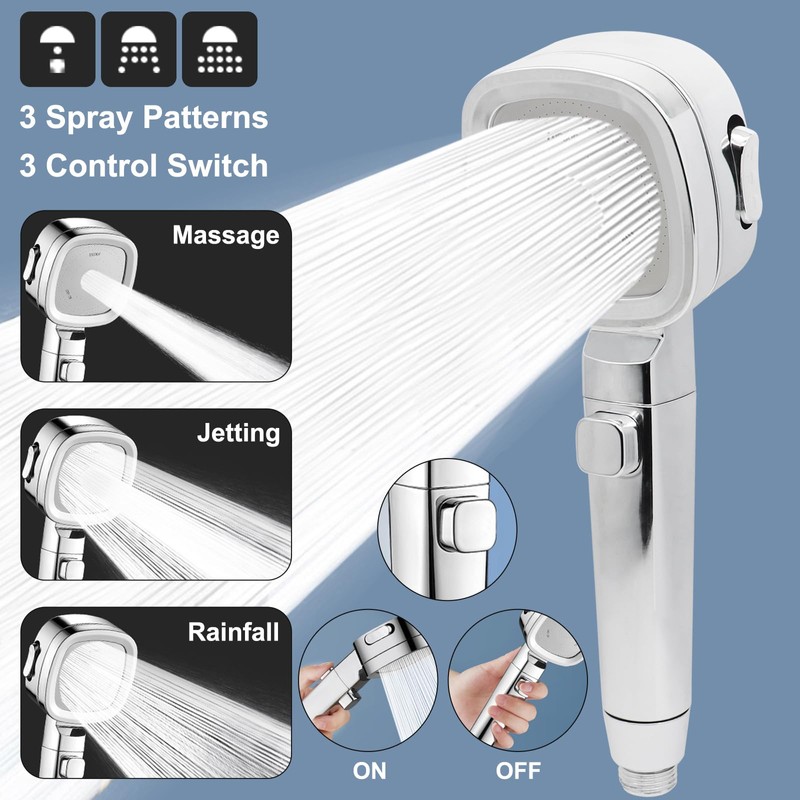 Rv Shower Head with 60" Hose and On Off Switch,