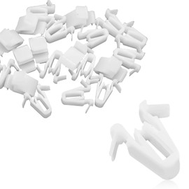 QQWD 20PCS Door Garnish Moulding Retainer Clip Replacement for Toyota Lexus 67771-58010, for Tundra Tacoma RAV4 Highlander Corolla Land Cruiser Scion xD iM, Dashboard Trim Clips Fasteners (White)