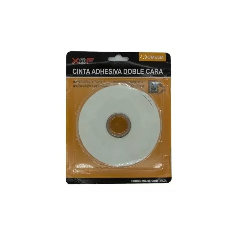 XOF Cinta De Espuma Montaje Doble Cara 5 Metros 4.8cm