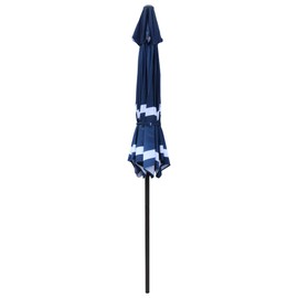ABBLE Outdoor Patio Umbrella 9 Ft Stripe with Crank and Tilt, Weather Resistant, UV Protective Umbrella, Durable, 8 Sturdy Steel Ribs, Market Outdoor Table Umbrella