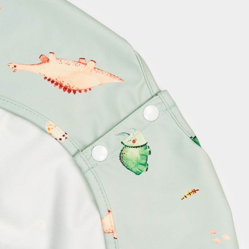 J.Børn Baby Feeding Bibs with Sleeves | Hand-Painted Designs |