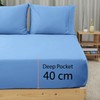 SSW HOMES Fitted Sheet Extra Deep 40cm, Brushed Microfiber Breathable