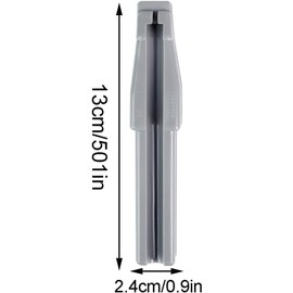 Gray 3 in 1 Eyebrow Pencil Sharpener, Duckbill-Shape Eyebrow Sharpener Auxiliary Tool for Waterproof Peel Off Brow Pencils for Beginners and Professional, Eyebrow Color, Makeup, Eyebrow Color